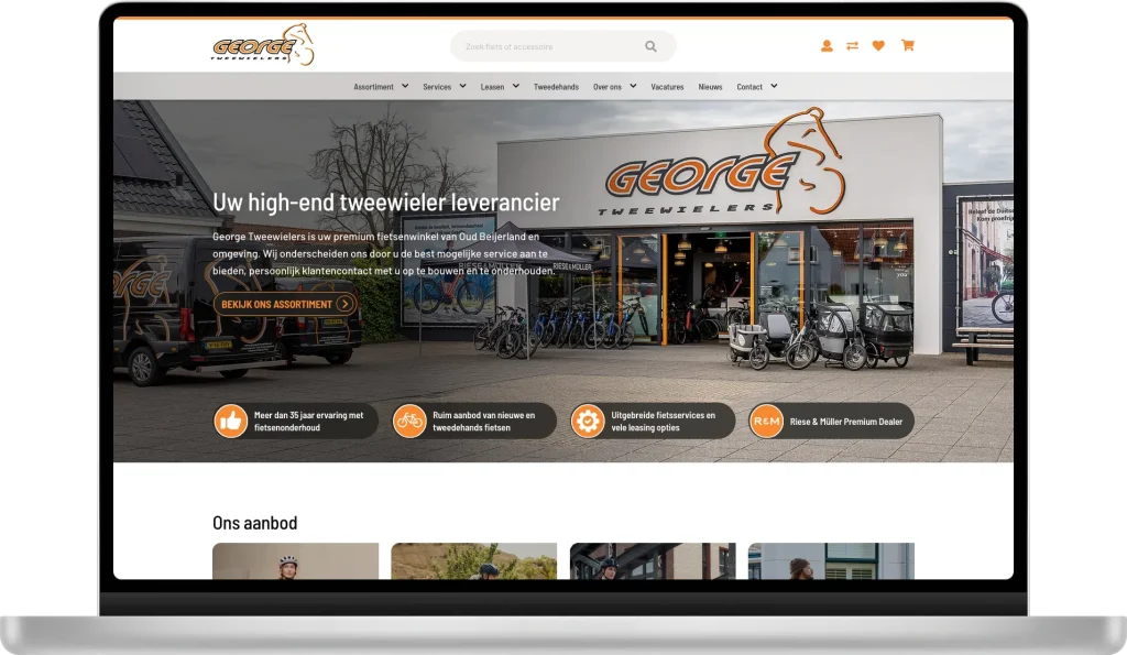 George Tweewielers website