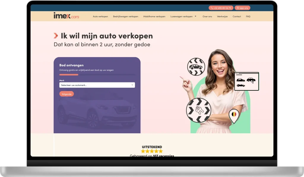 Imex Cars website