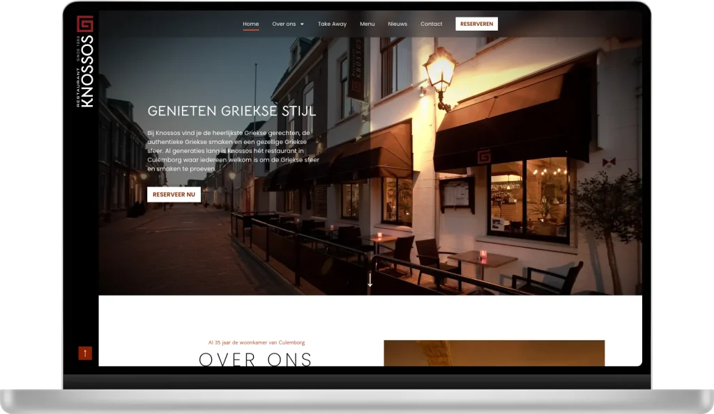 Restaurant Knossos website