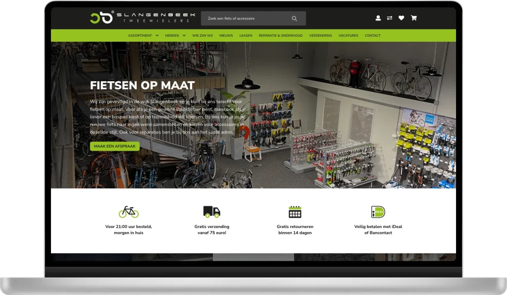 Slangenbeek Tweewielers website