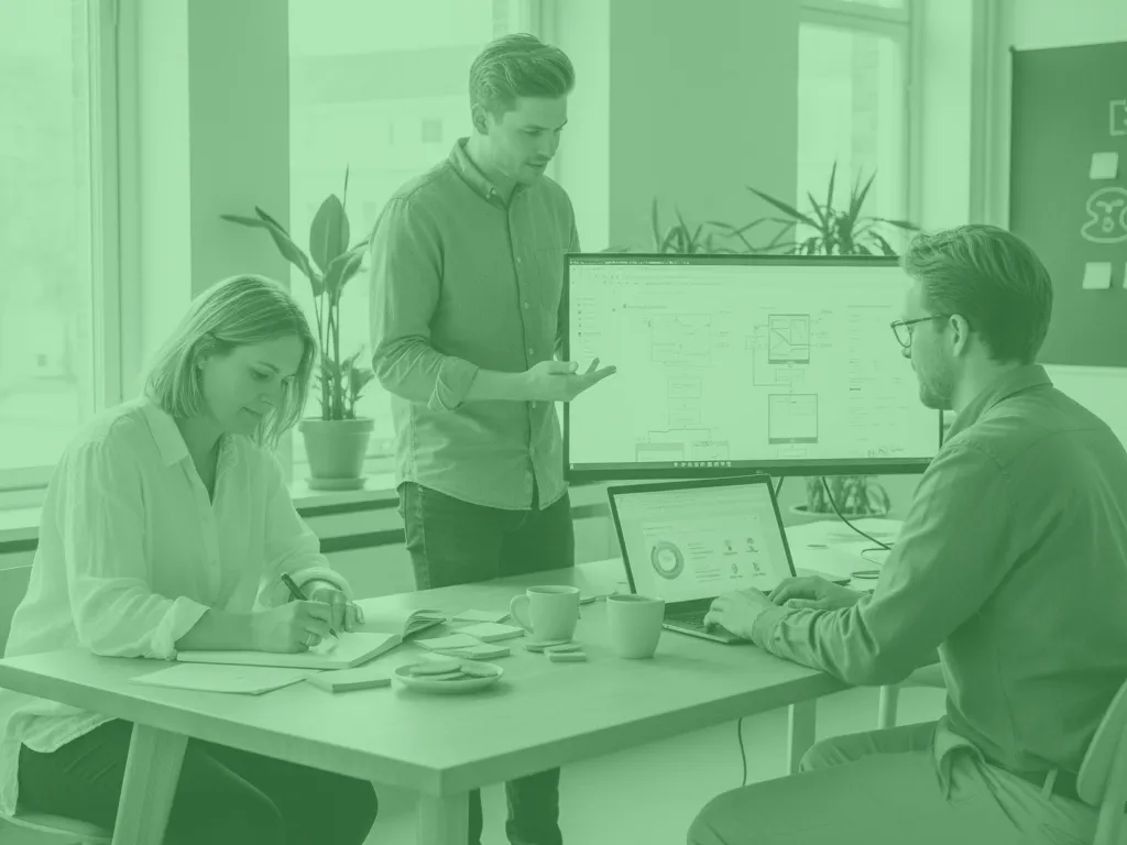 Marketingteam analyseert conversieproblemen om meer leads te genereren.