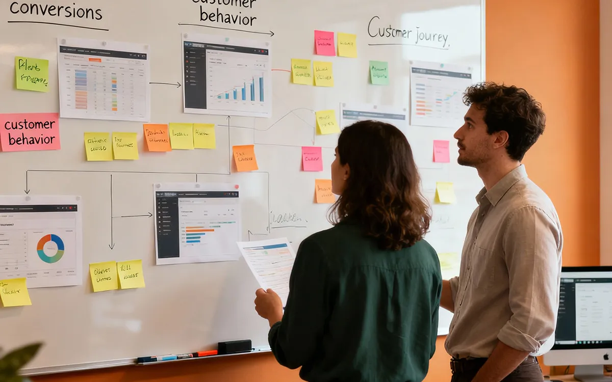 Customer journey mapping voor strategische leadgeneratie met fasen van oriëntatie tot conversie